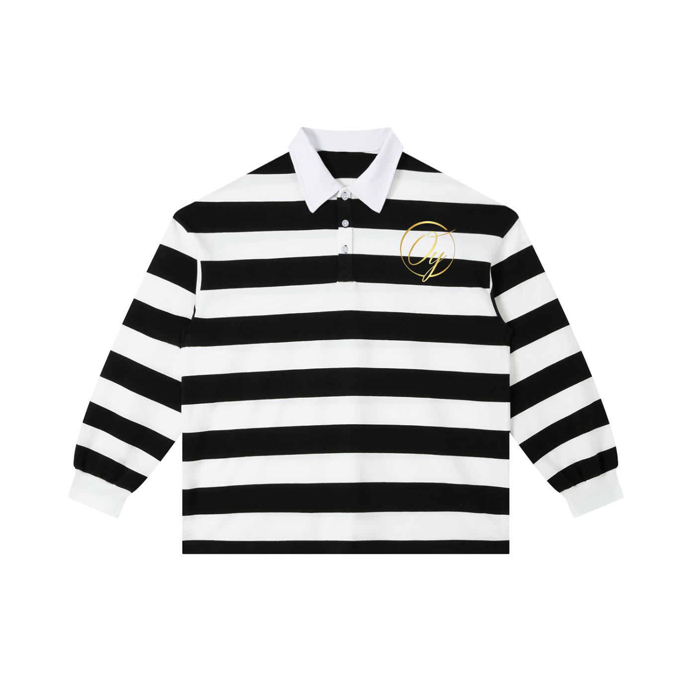Color Block Stripe Polo Shirt
