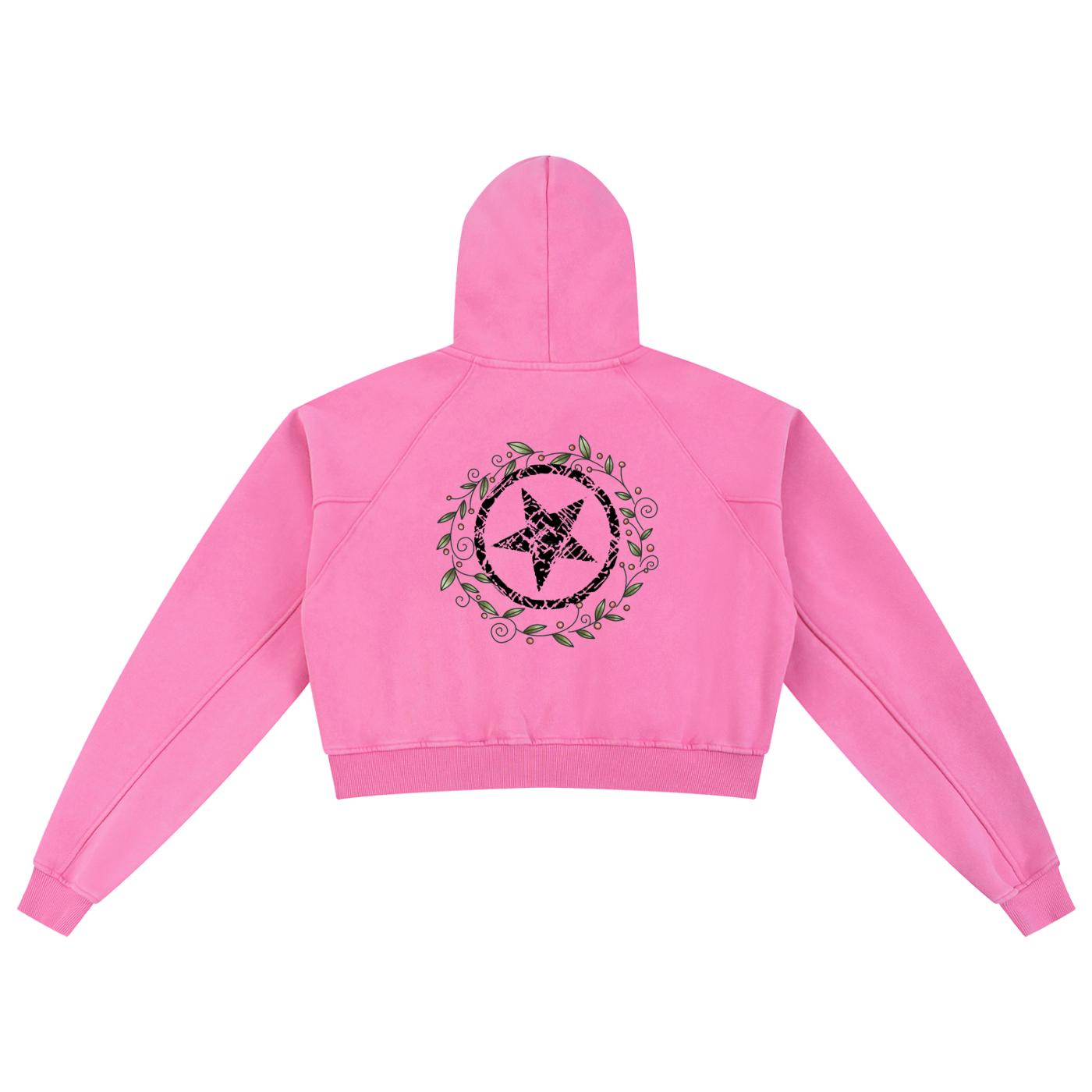 Snow Washed Cropped Hoodie