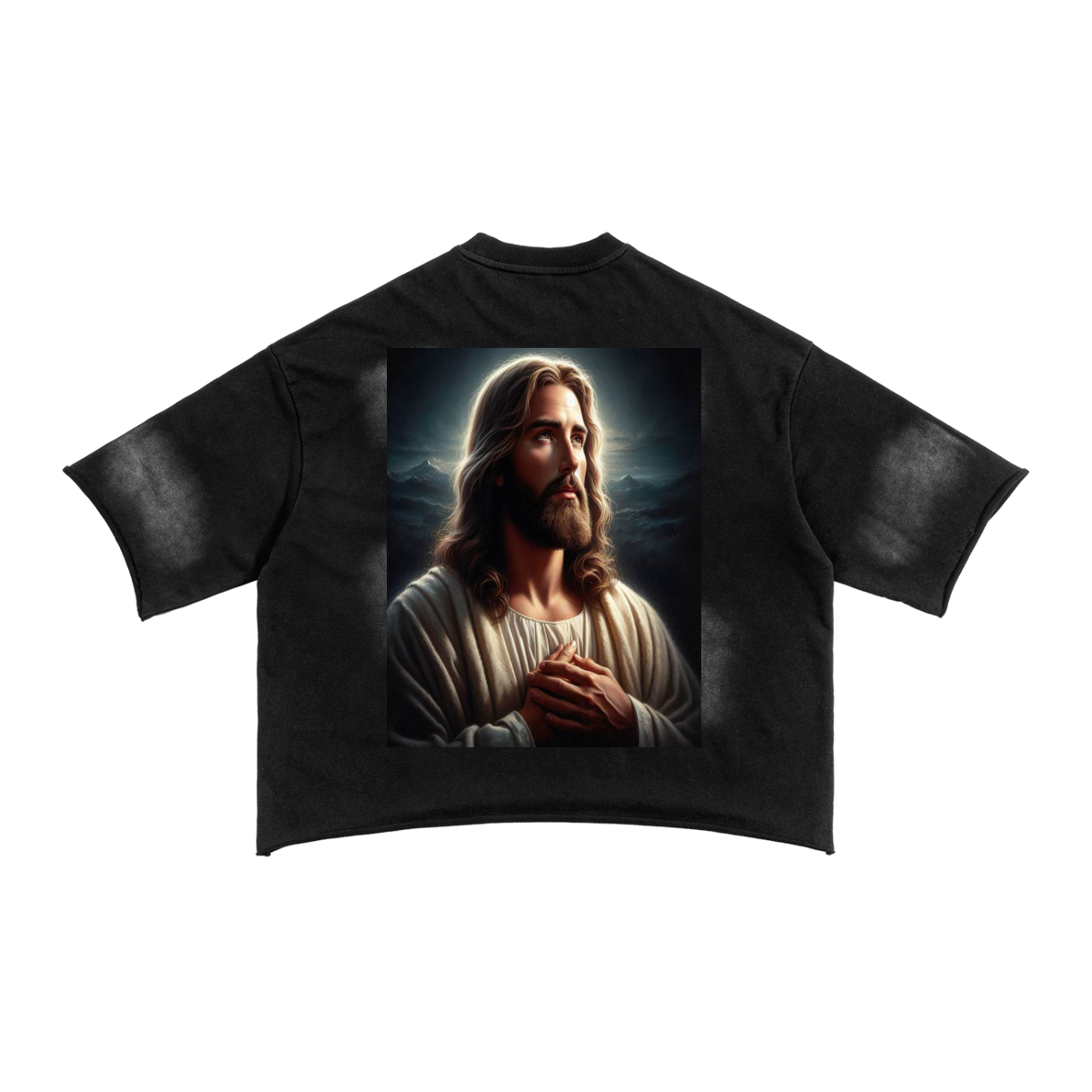 Sunfade French Terry Raw Edge T-Shirt