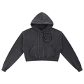 Snow Washed Cropped Hoodie