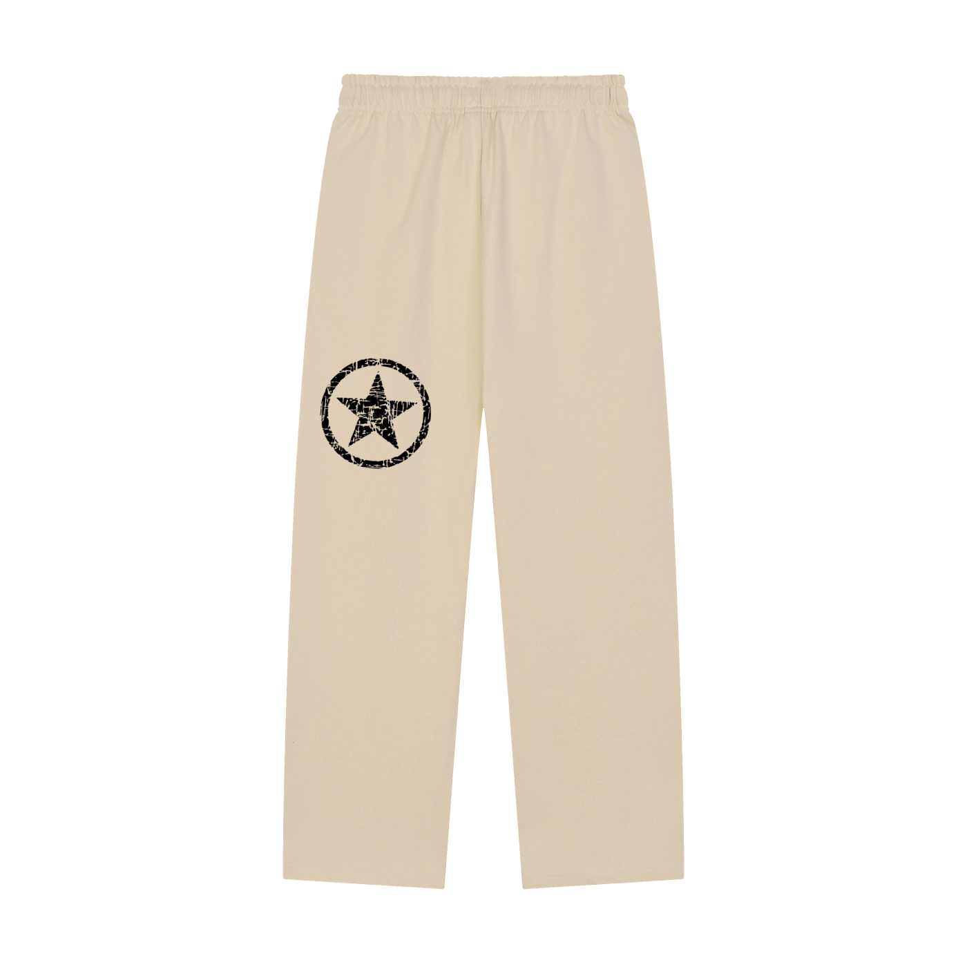 Solid Color Straight-Leg Sweatpants