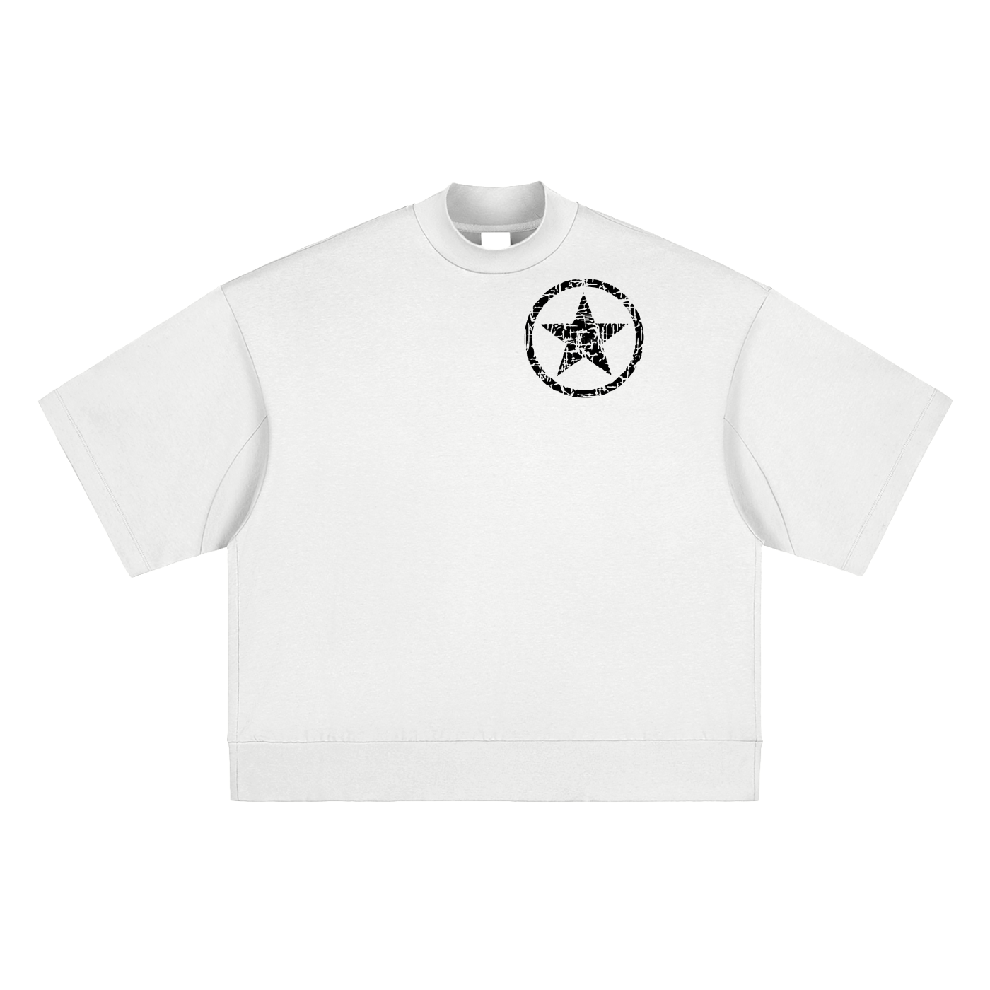 Heavyweight Oversized Mock Neck T-shirt