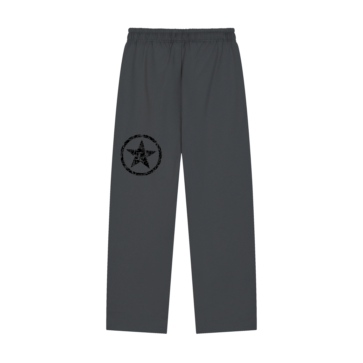 Solid Color Straight-Leg Sweatpants