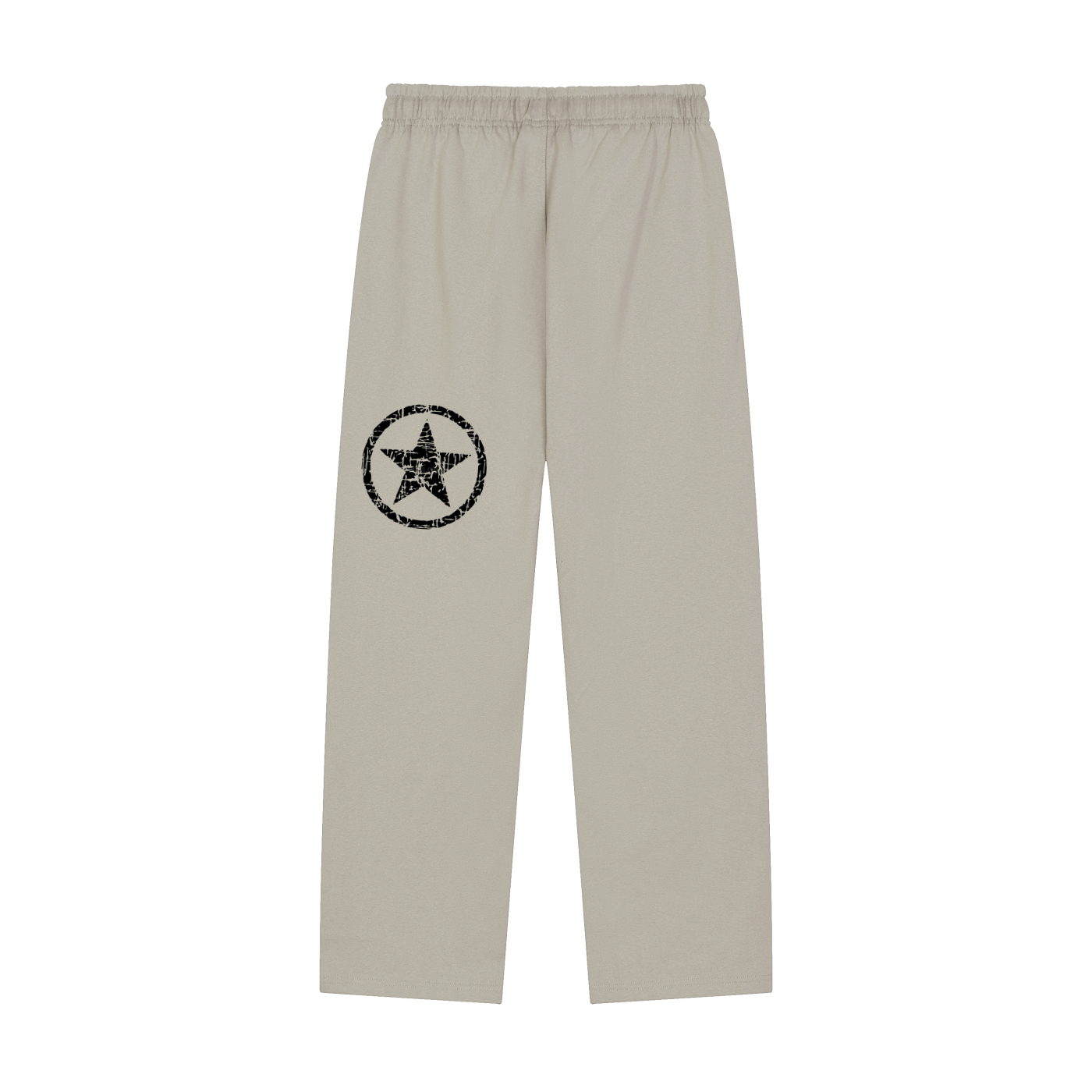 Solid Color Straight-Leg Sweatpants