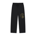 Solid Color Straight-Leg Sweatpants