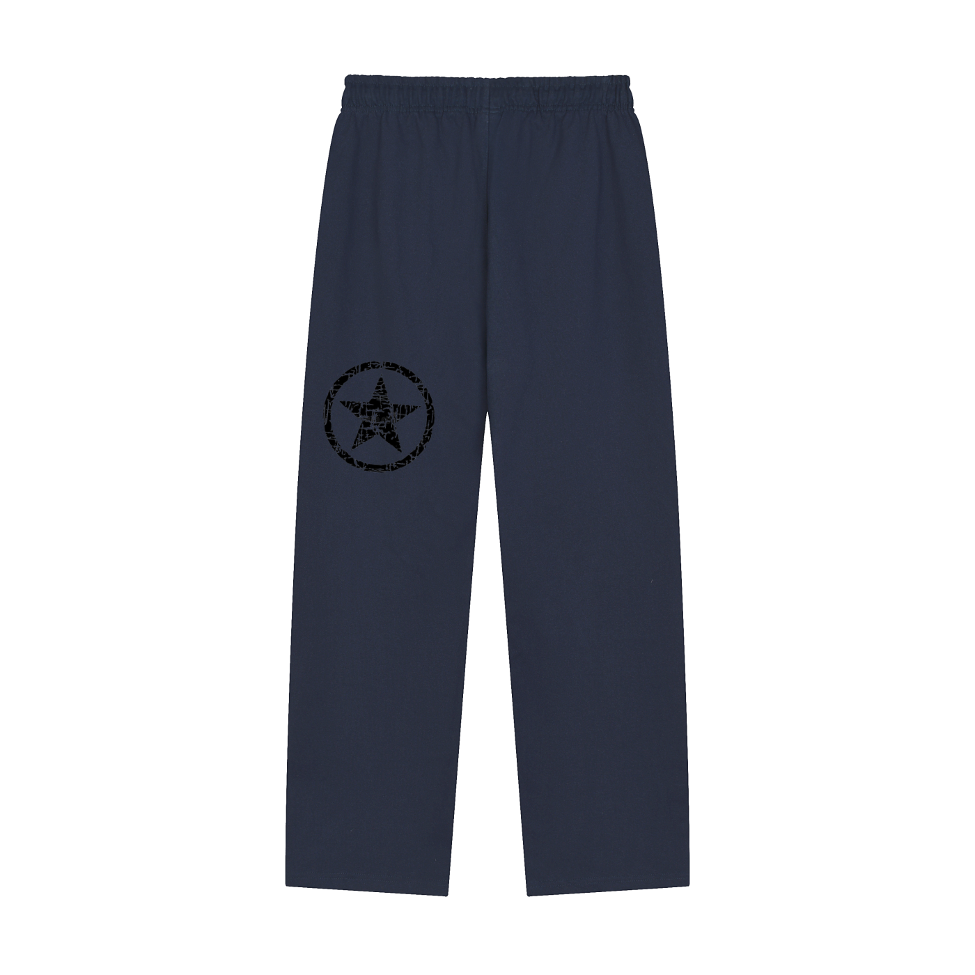 Solid Color Straight-Leg Sweatpants