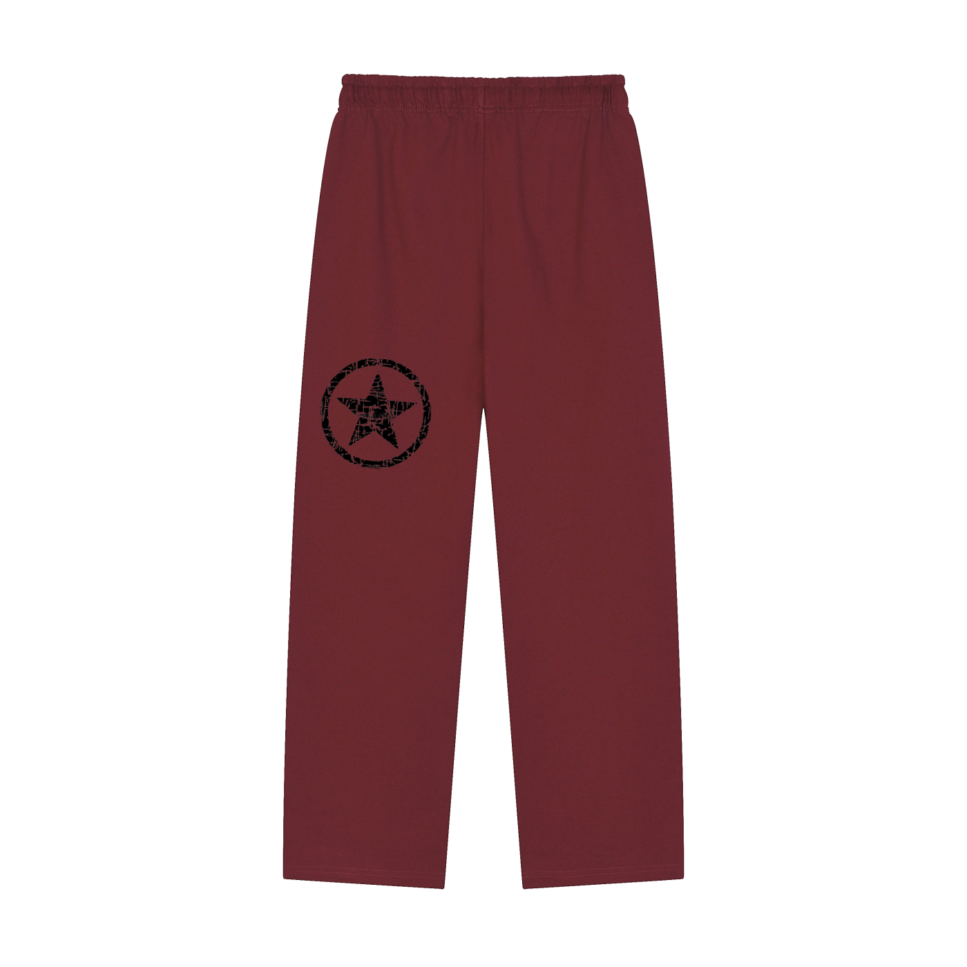 Solid Color Straight-Leg Sweatpants