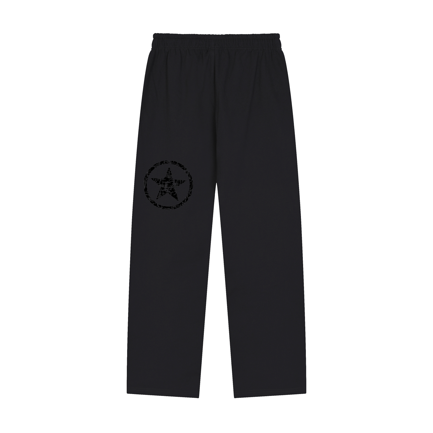 Solid Color Straight-Leg Sweatpants