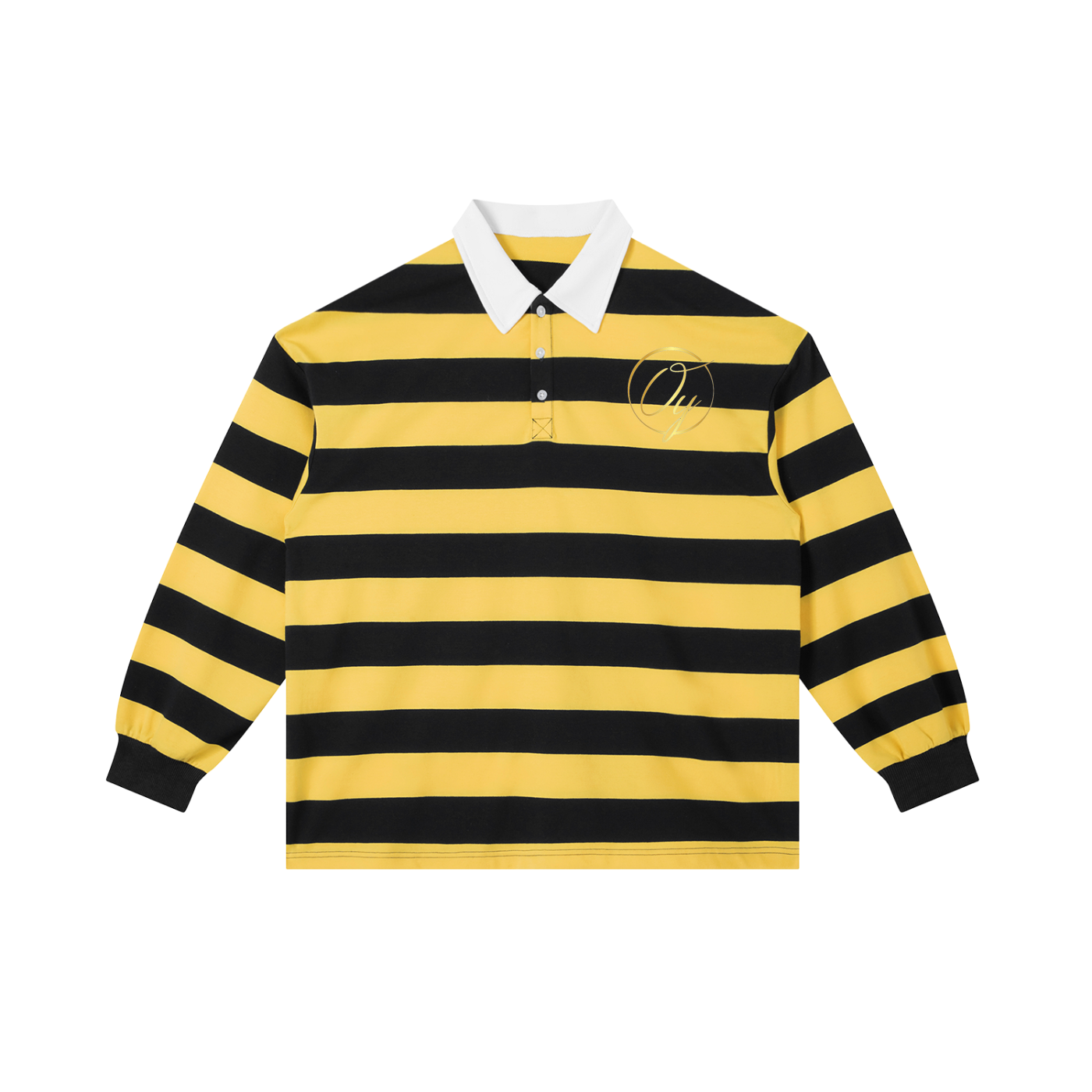 Color Block Stripe Polo Shirt
