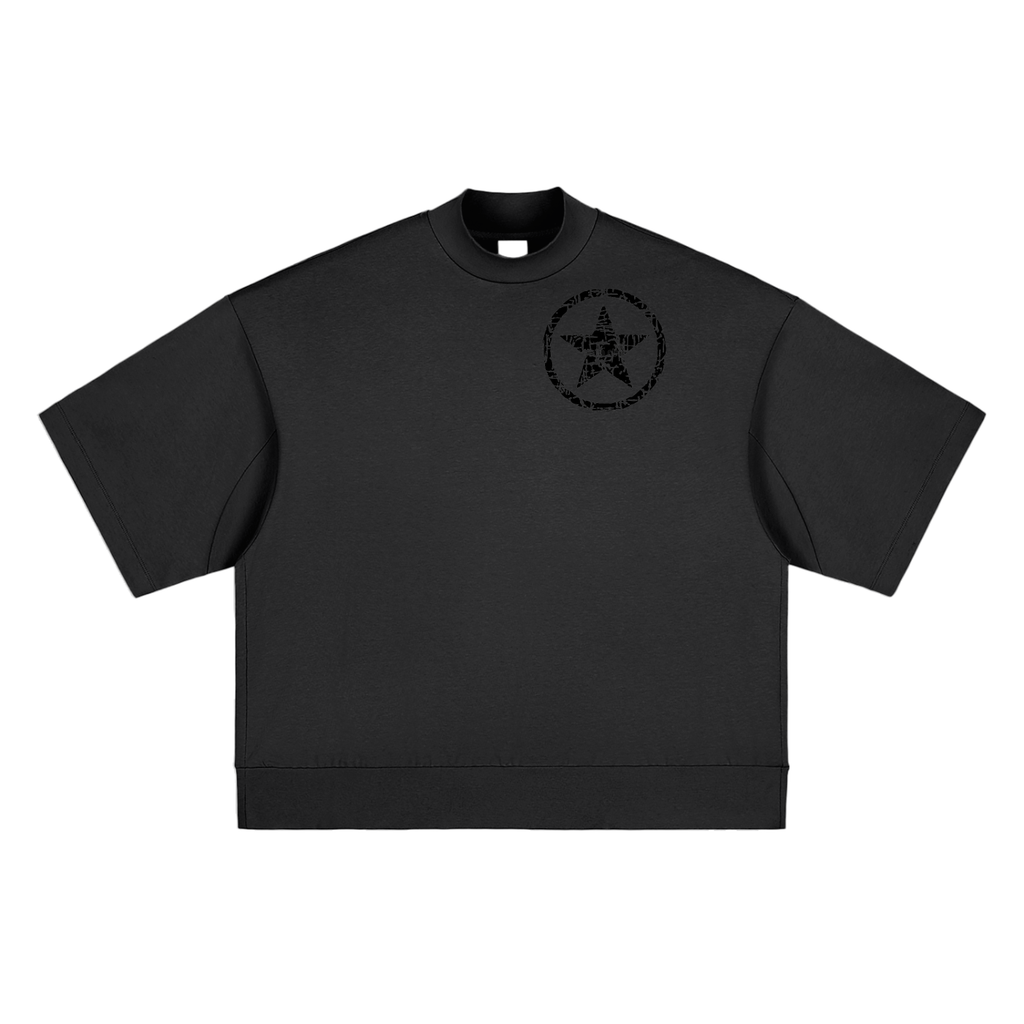 Heavyweight Oversized Mock Neck T-shirt