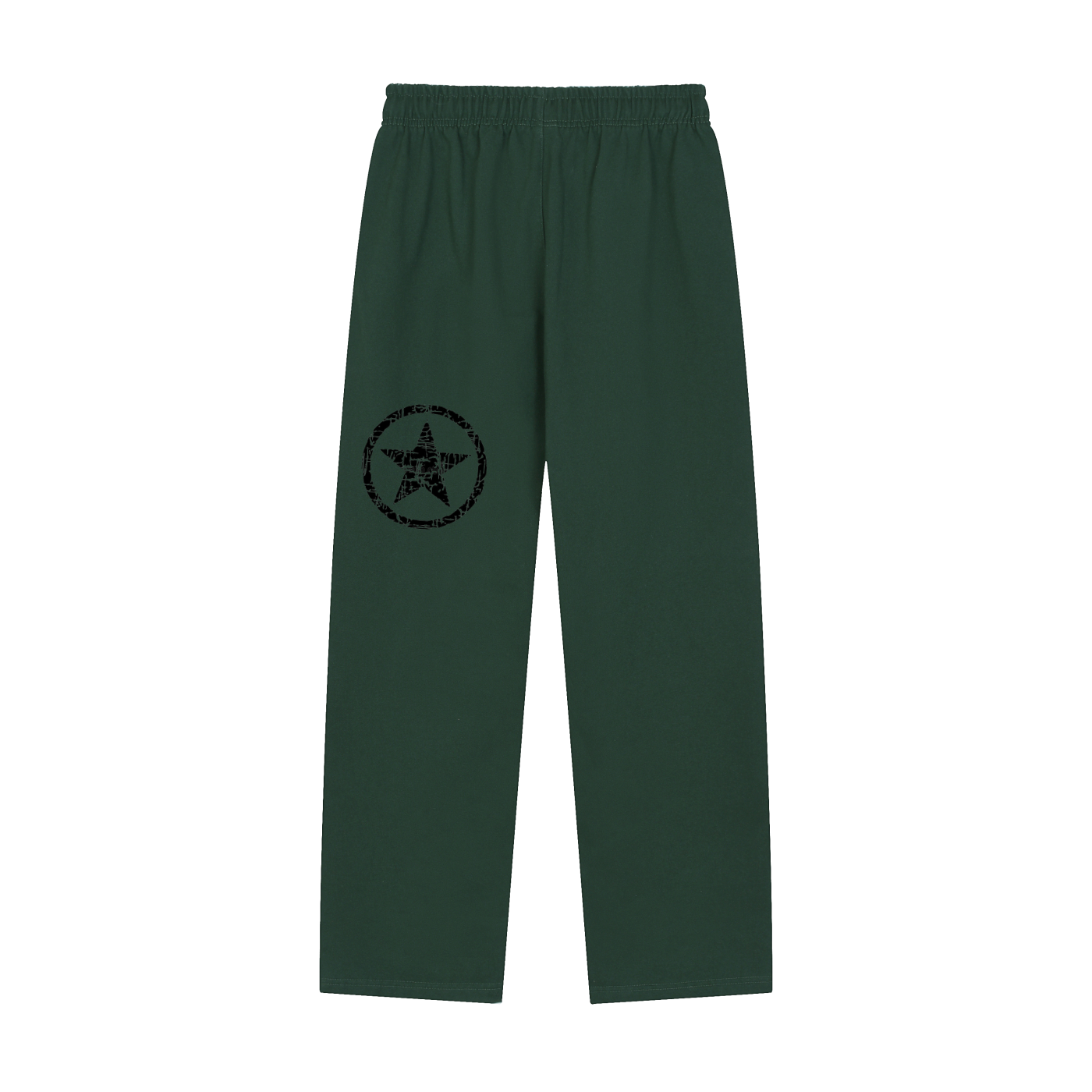 Solid Color Straight-Leg Sweatpants